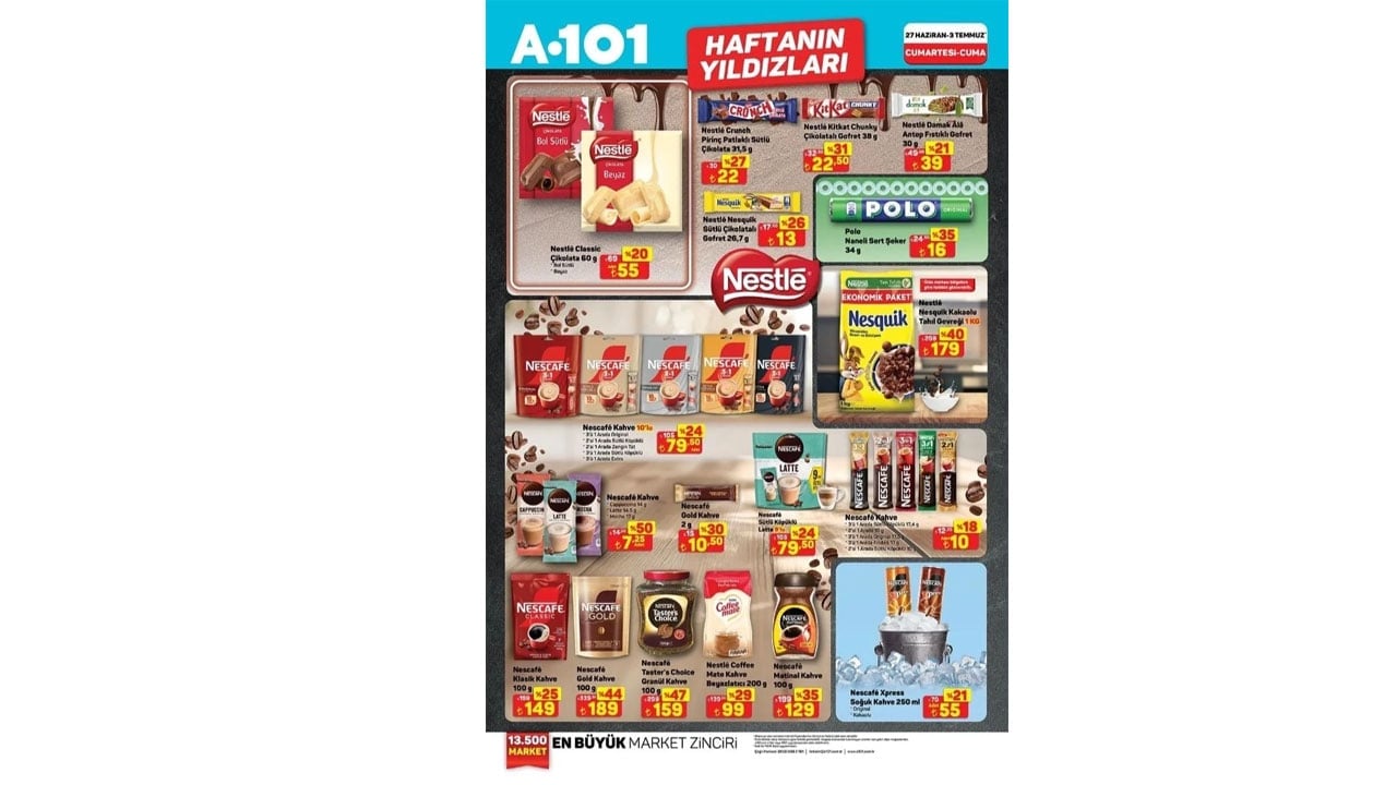 Foto - Haftanın Yıldızları Kataloğu yayımlandı! A101’de 27 Haziran-3 Temmuz 2026 fırsatları açıklandı