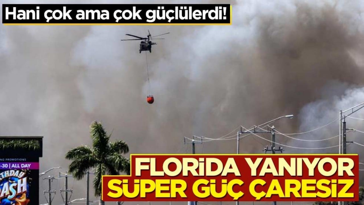 Hani çok ama çok güçlülerdi! Florida yanıyor, süper güç çaresiz