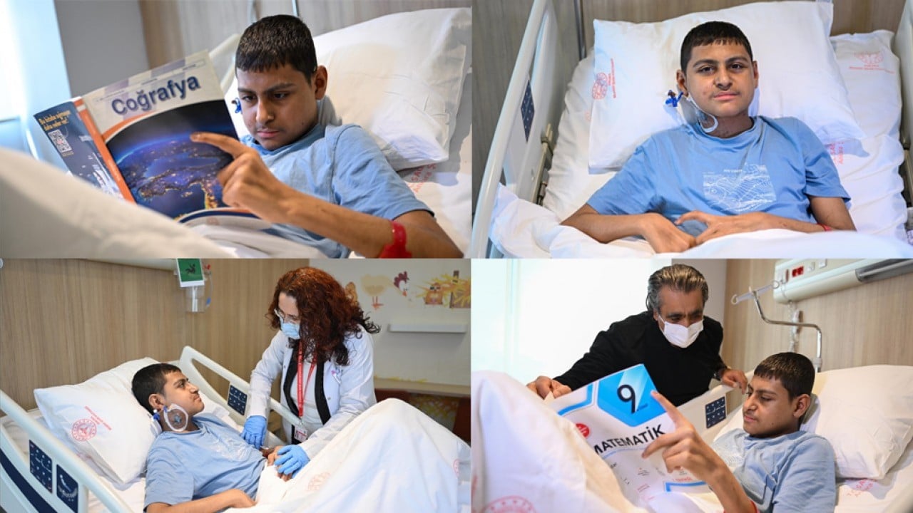 Hastane odasında yılmadan çalıştı! Lösemili öğrenci LGS maratonundan zaferle çıktı