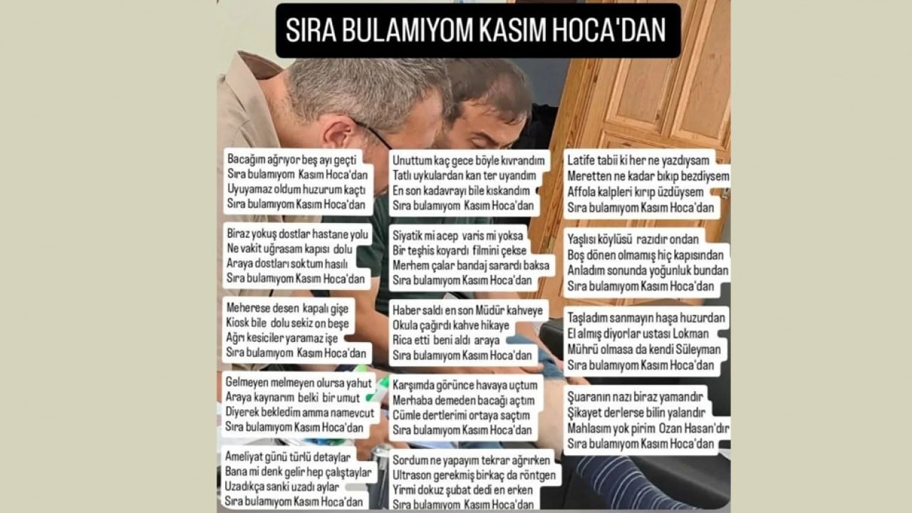 Foto - Hastaneden randevu alamadı! Doktora taşlama şiir yazdı