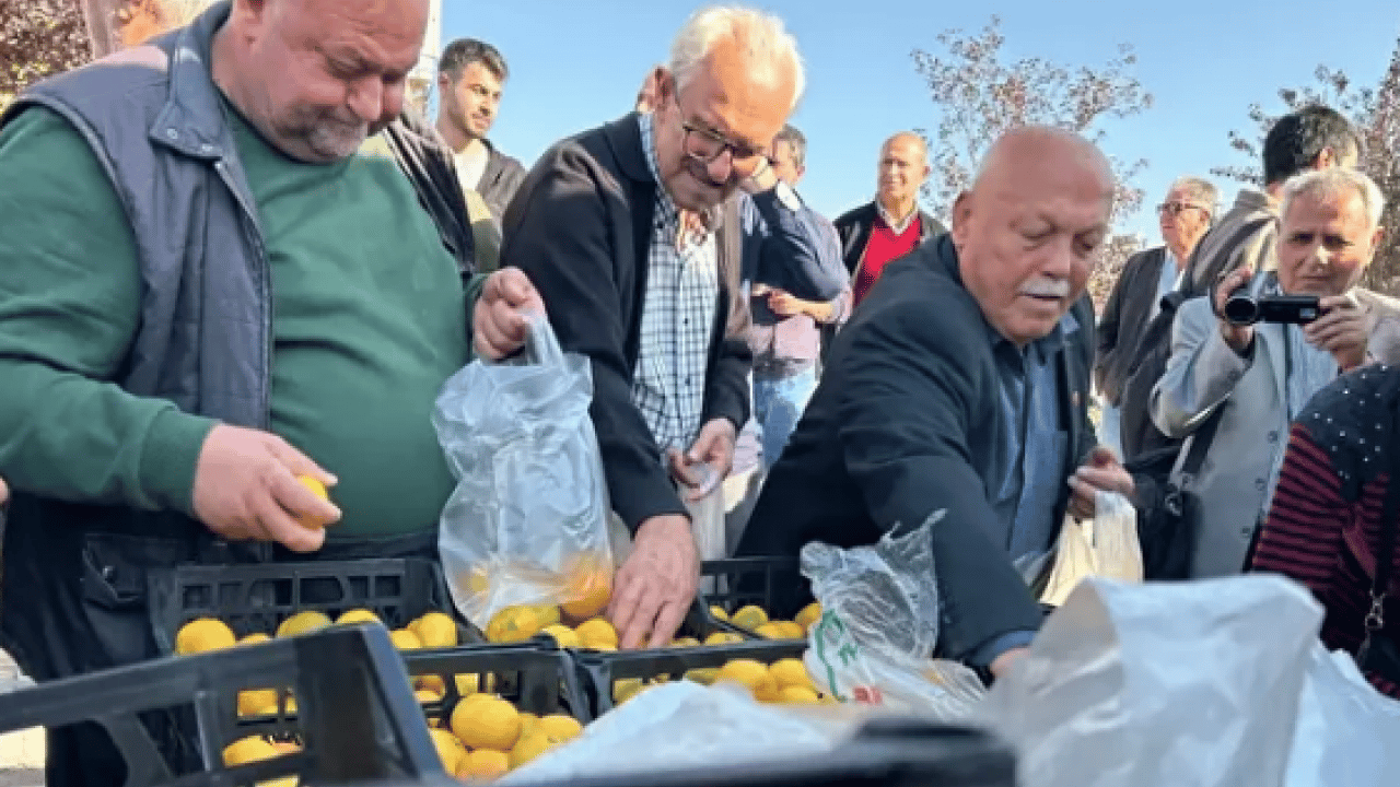 Foto - Hatay'da üreticiler alıcı çıkmayan tonlarca mandalinayı ücretsiz dağıttı