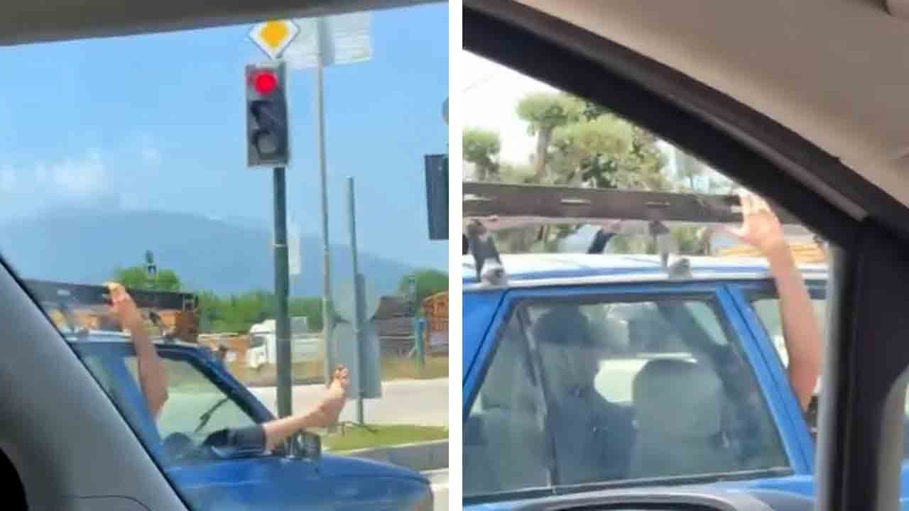 Hem ayaklar camda hem ehliyet yok! Alkollü magandaya 280 bin TL ceza