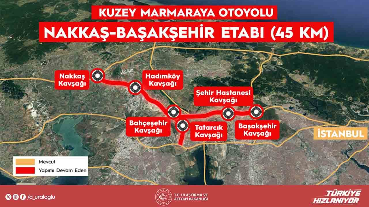 Foto - Hem zamandan hem yakıttan tasarruf: Kuzey Marmara Otoyolu’na son mühür vuruluyor