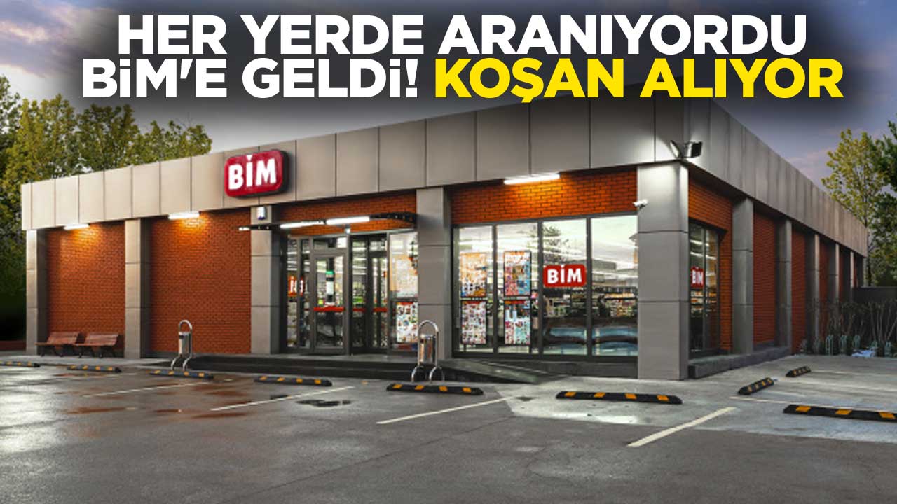 Her yerde aranıyordu BİM'e geldi! Koşan alıyor