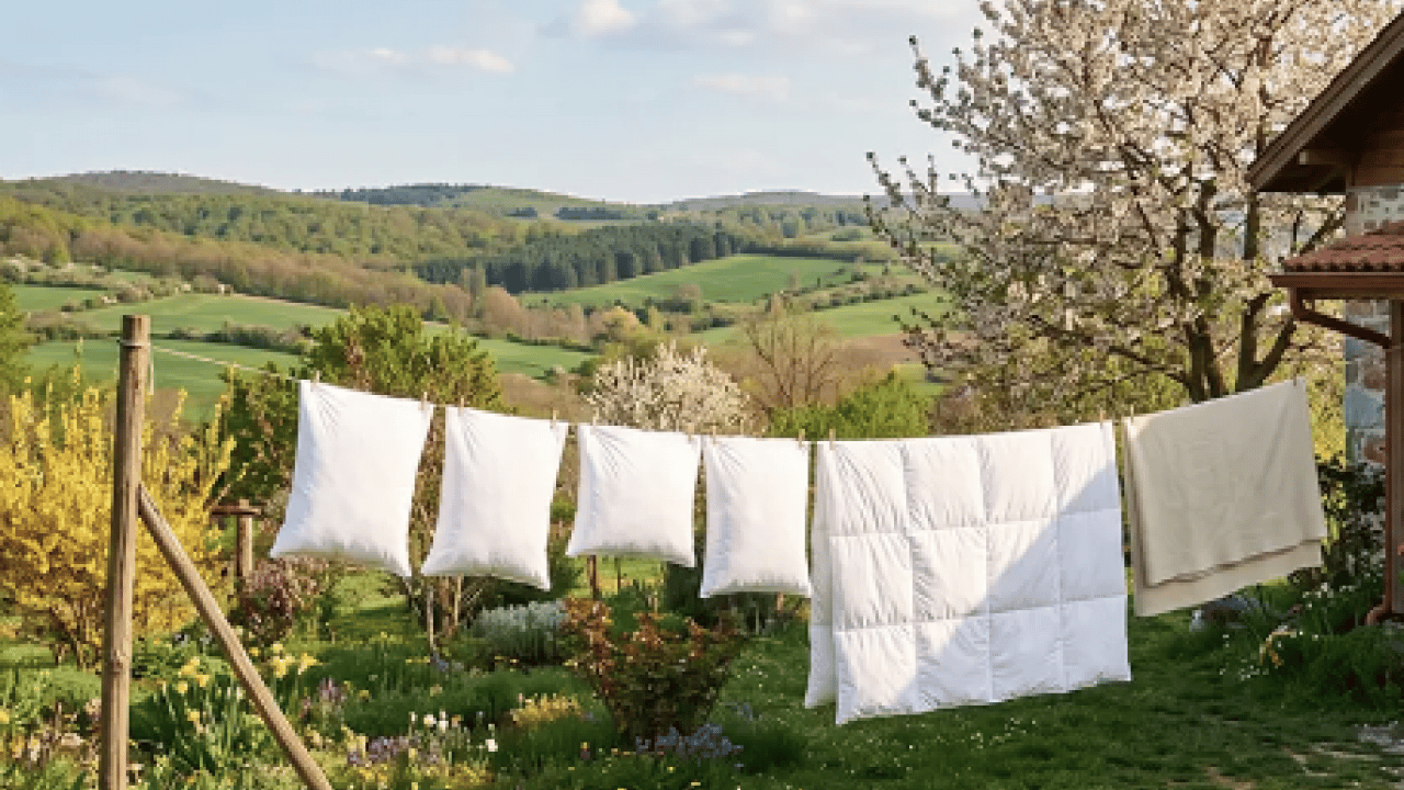 Foto - Her yerden leke fışkırmaya başlarsa şayet... Yorgandaki sarı lekelerin tek çözümü...