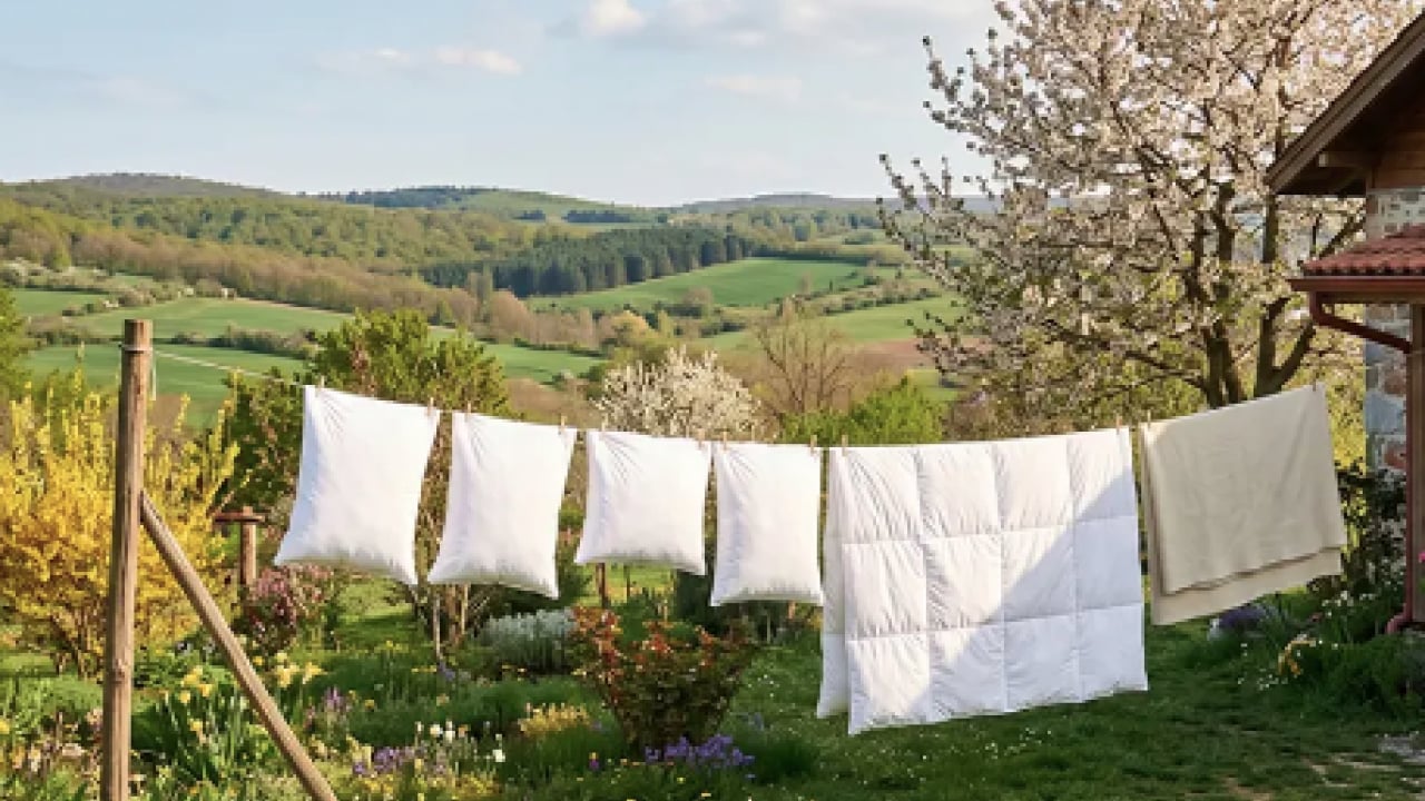 Foto - Her yerden leke fışkırmaya başlarsa şayet... Yorgandaki sarı lekelerin tek çözümü...