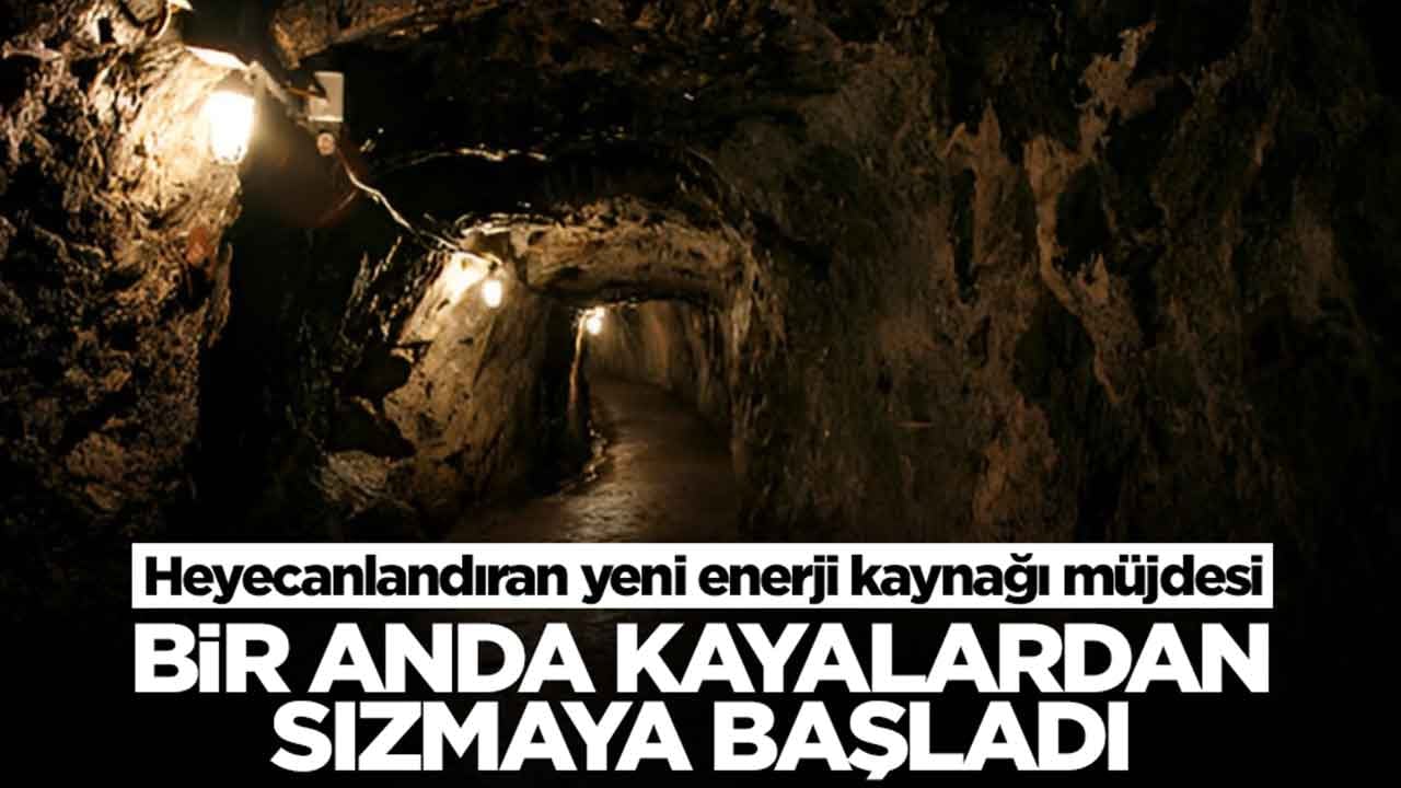 Heyecanlandıran yeni enerji kaynağı müjdesi: Bir anda kayalardan sızmaya başladı