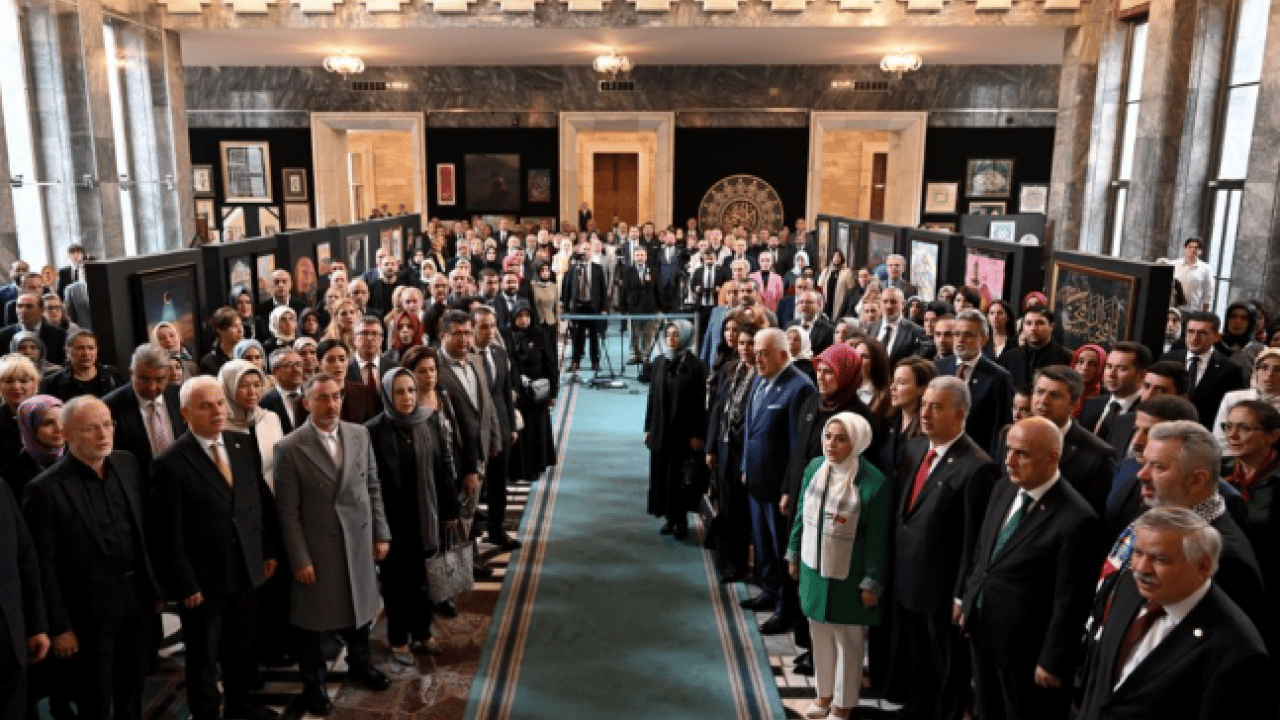 Hilalin ışığında Gazze! TBMM'de Gazze konulu sanat sergisi