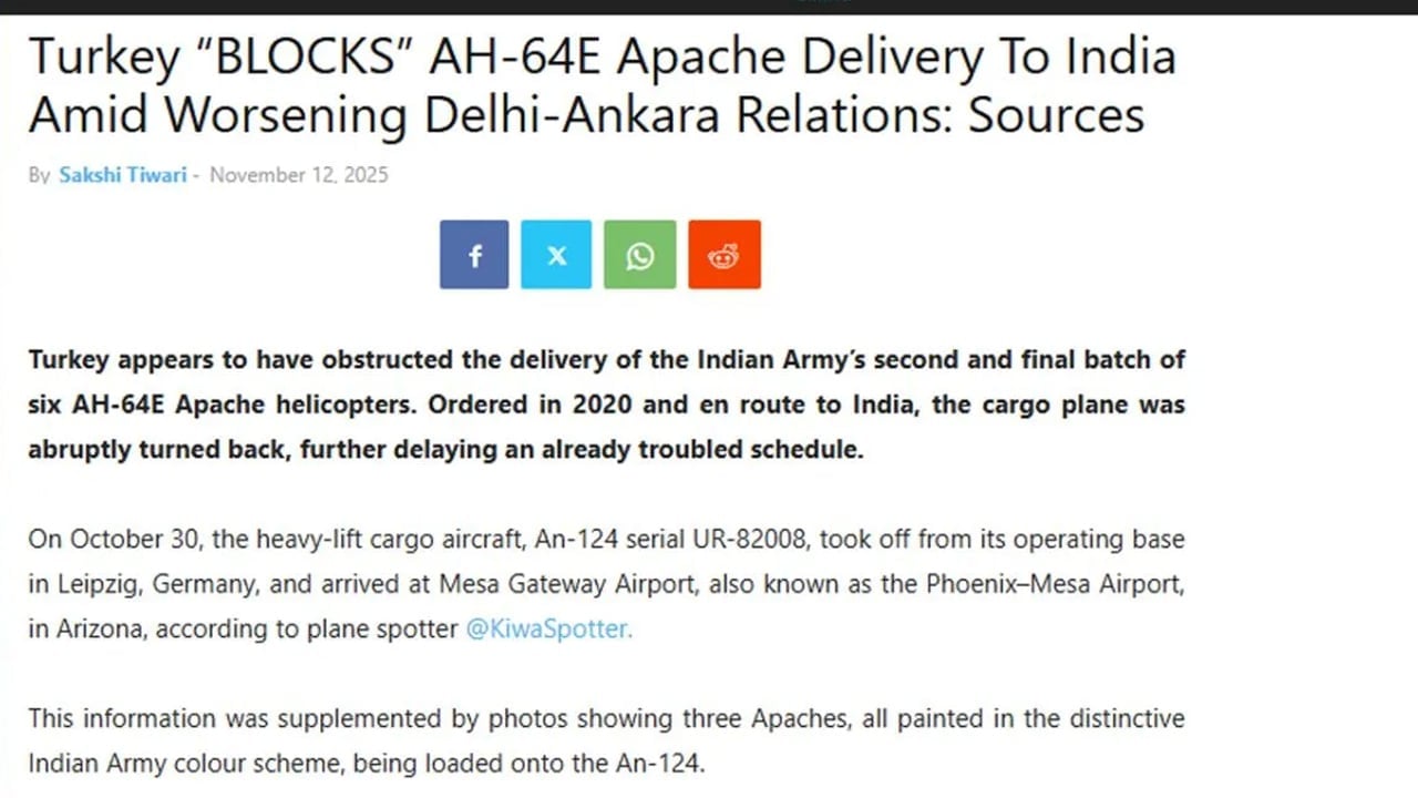 Foto - Hint basını haberde Türkiye'nin Hindistan'ı engellediğini yazdı! Skandala çevirdiği olay: 6 Adet Apaçi helikopteri