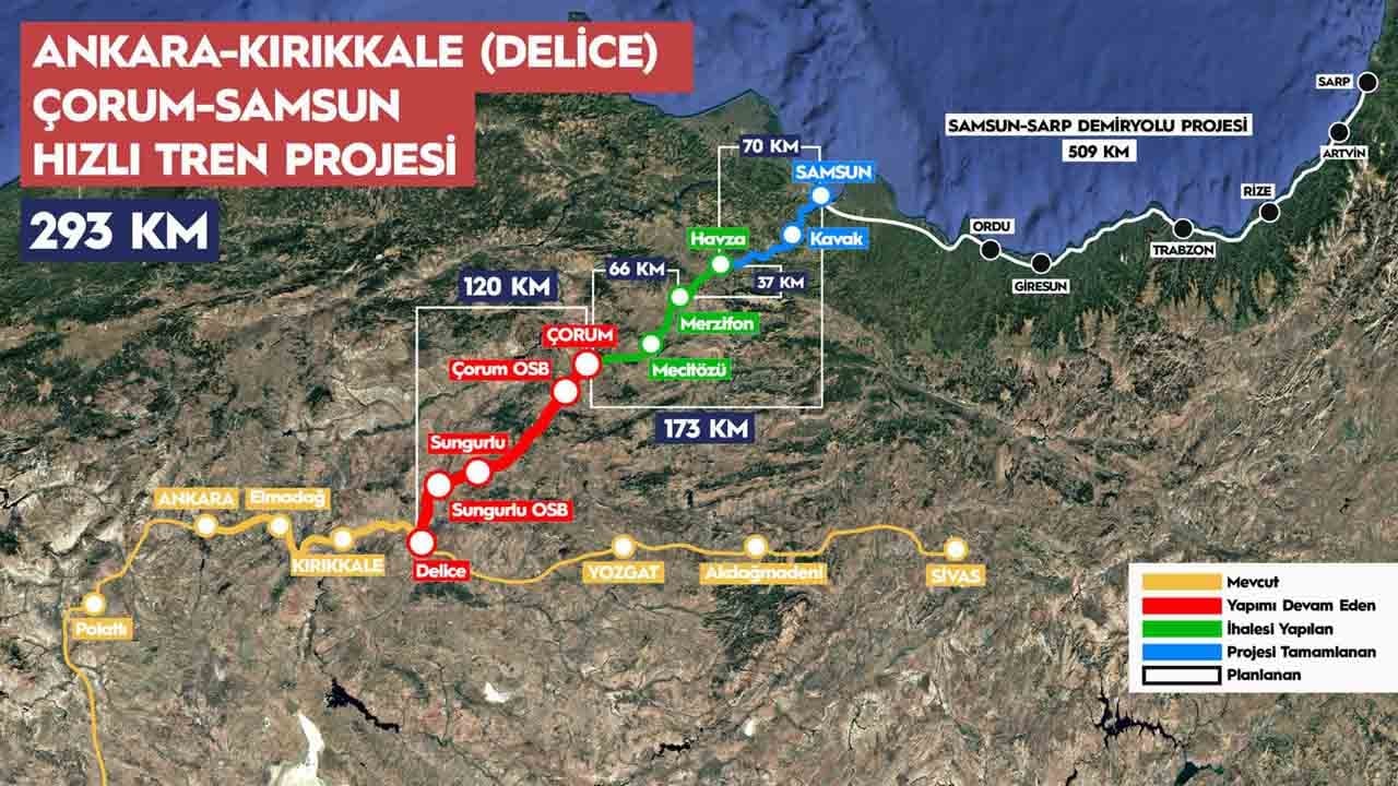 Foto - Hızlı Tren ile ulaşım daha da hızlı: Ankara-Samsun arası 2 buçuk saate düşecek
