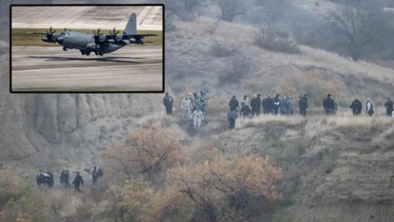 Foto - Hürriyet 'motor' demişti! Düşen C130'la ilgili ilk bulguyu Ankara'ya yakın isim açıkladı