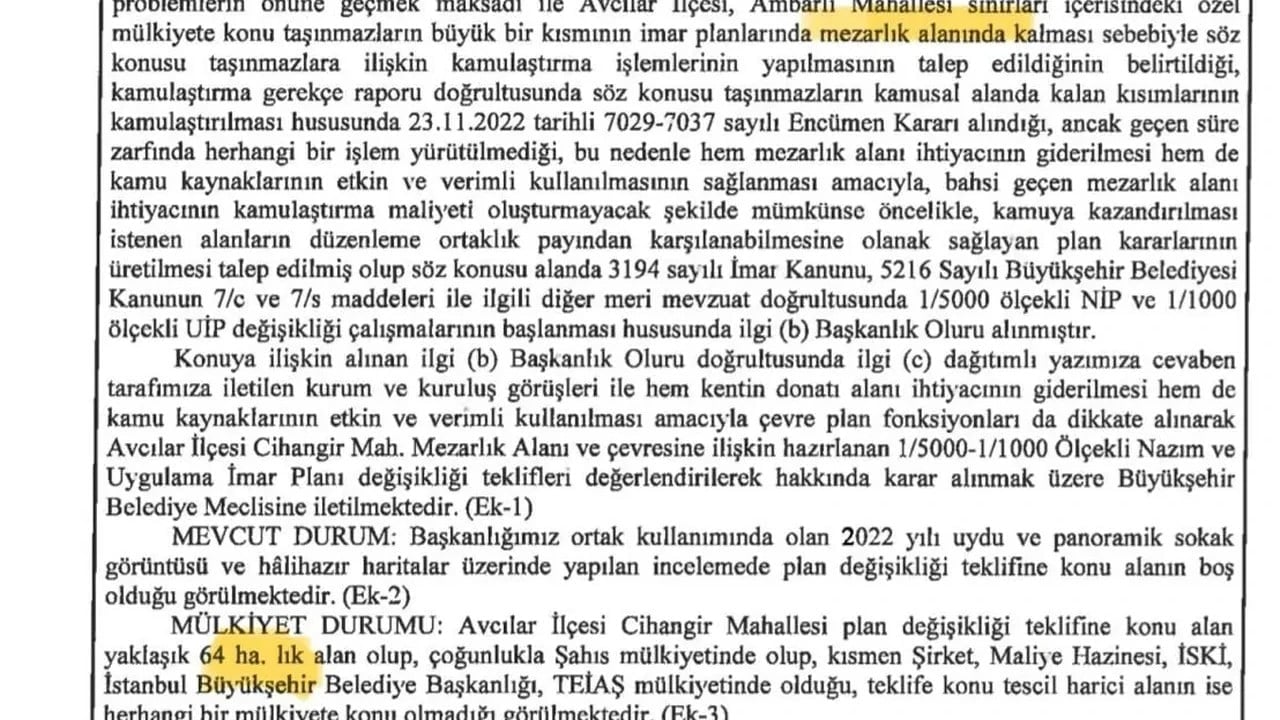 Foto - İBB'nin şok edecek kararı mezarlığı imara açtı! Dev rant: 10 milyar TL'lik skandal, net bir şekilde araştırılması gerekiyor