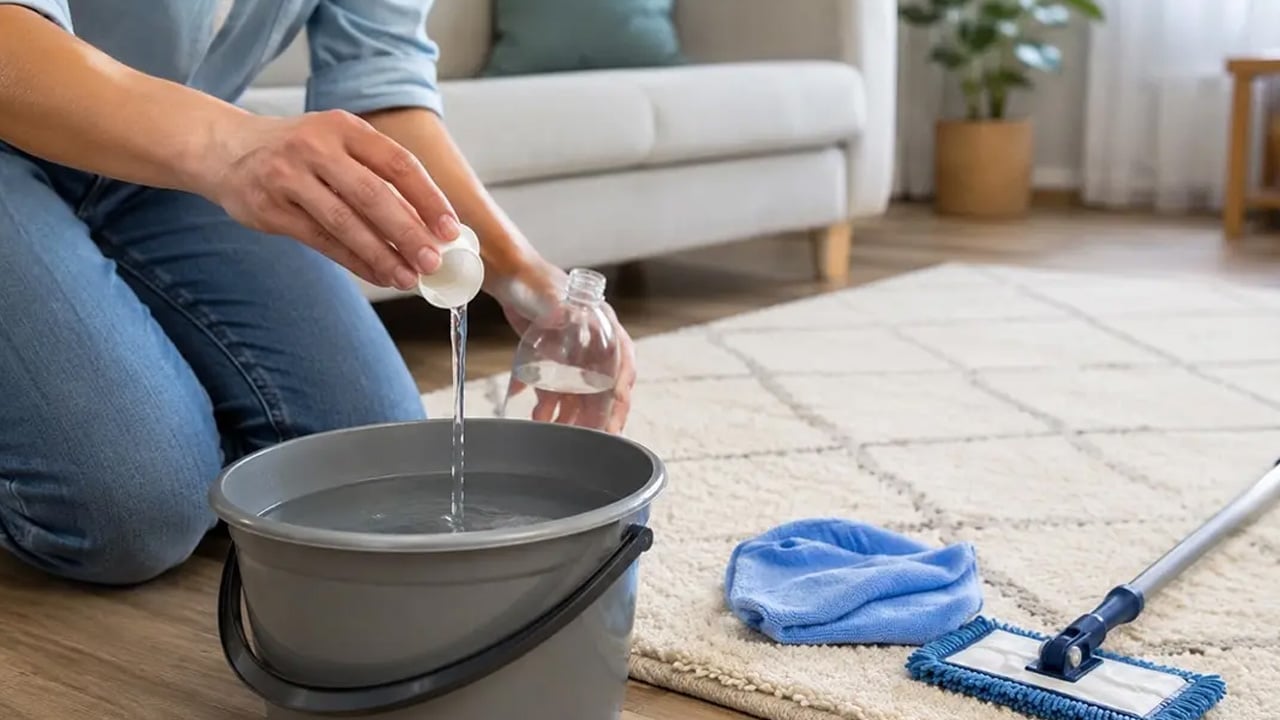 Foto - İçme suyu ile halıları silerken suyun içine 1 kapak ekleyin: Tertemiz yapıyor! Asıl unsuru elma, işlemi yapmayın 