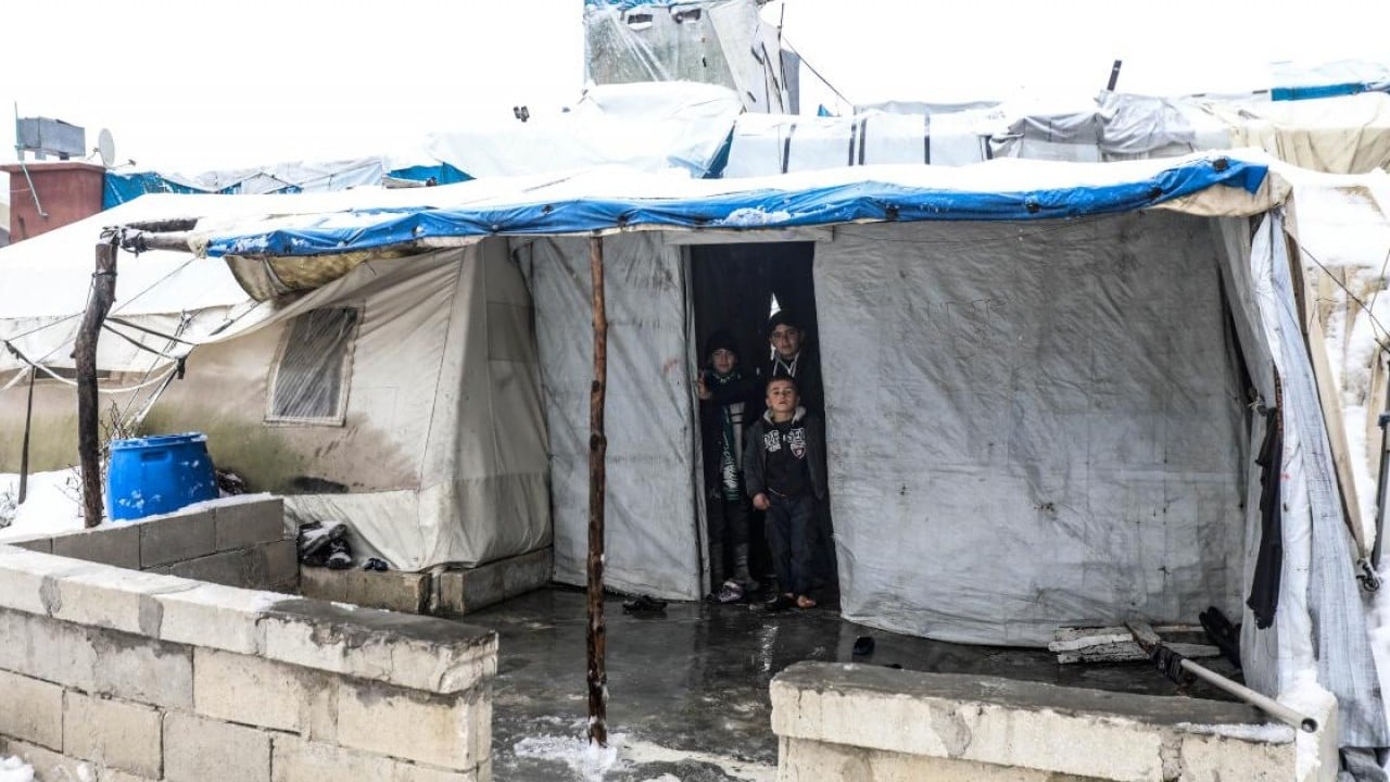 Foto - İdlip'te kar altında yaşam savaşı