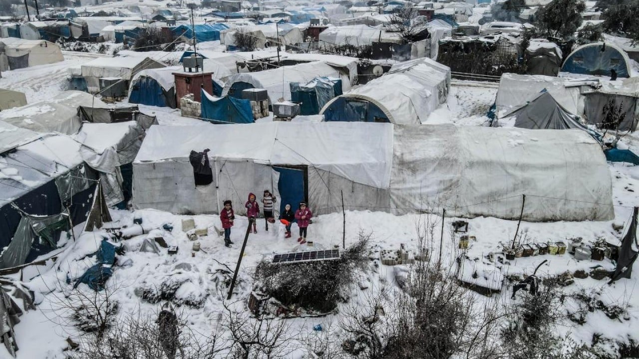 Foto - İdlip'te kar altında yaşam savaşı