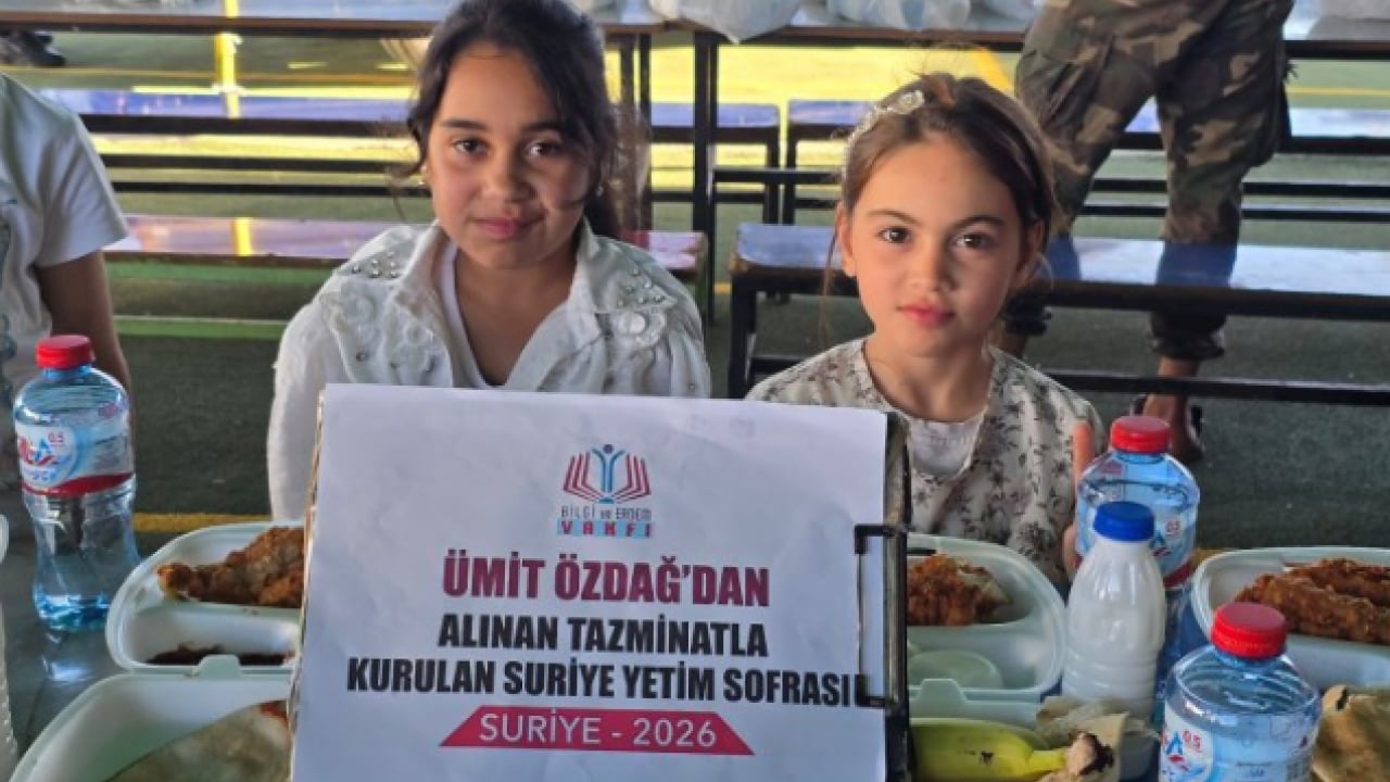 Foto - İftira atmış, mahkum olmuştu! Özdağ'ın tazminatı Suriye'de yetimlere sofra oldu