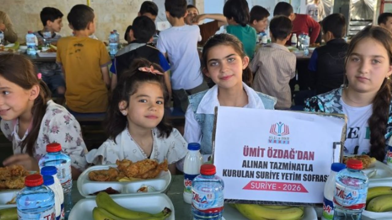 Foto - İftira atmış, mahkum olmuştu! Özdağ'ın tazminatı Suriye'de yetimlere sofra oldu