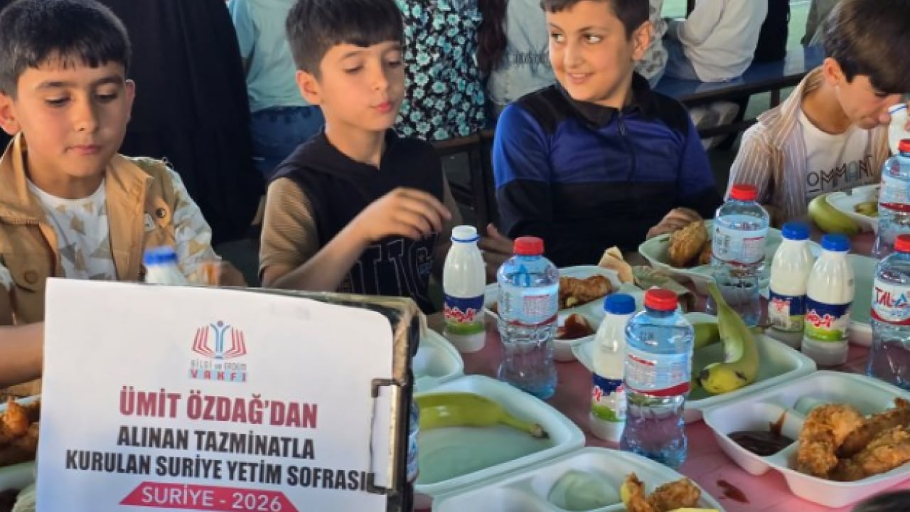 Foto - İftira atmış, mahkum olmuştu! Özdağ'ın tazminatı Suriye'de yetimlere sofra oldu