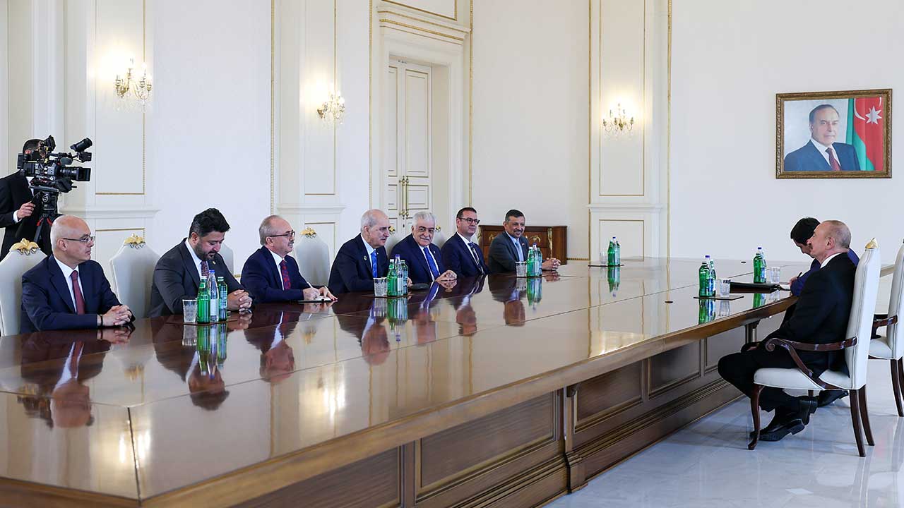 Foto - İlham Aliyev, Numan Kurtulmuş'u kabul etti