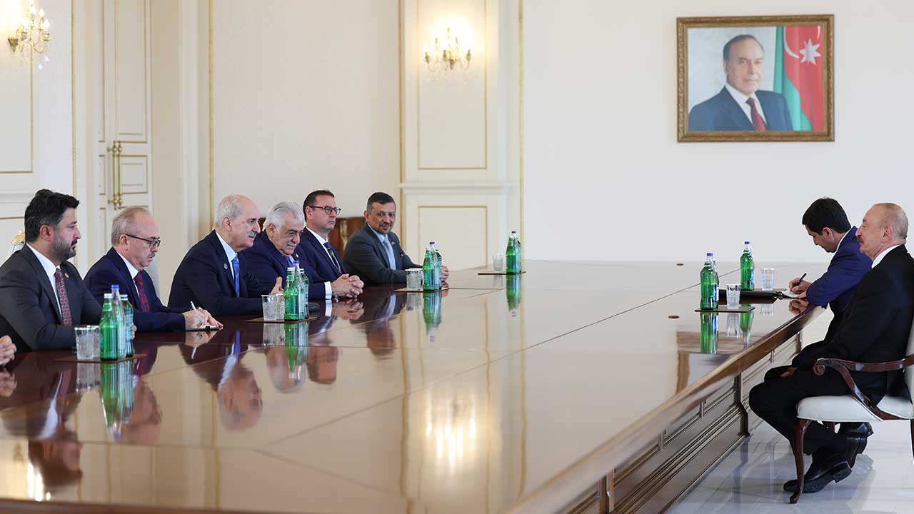 Foto - İlham Aliyev, Numan Kurtulmuş'u kabul etti