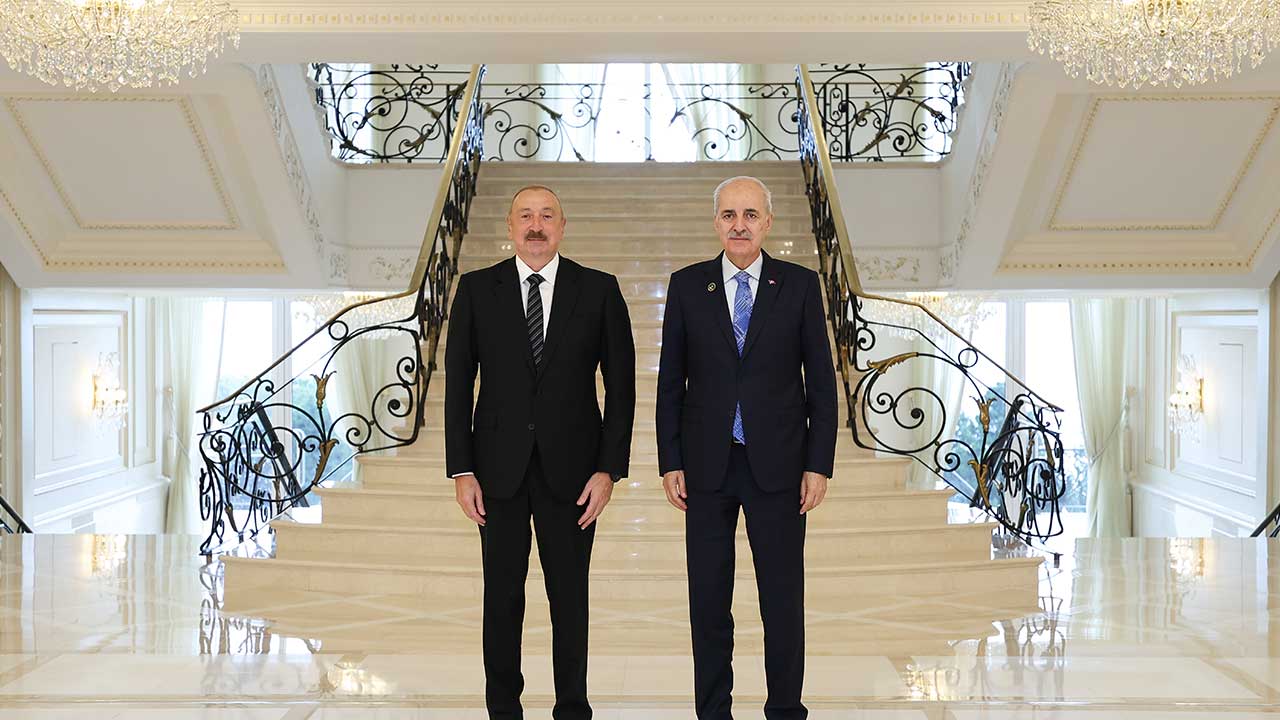 Foto - İlham Aliyev, Numan Kurtulmuş'u kabul etti
