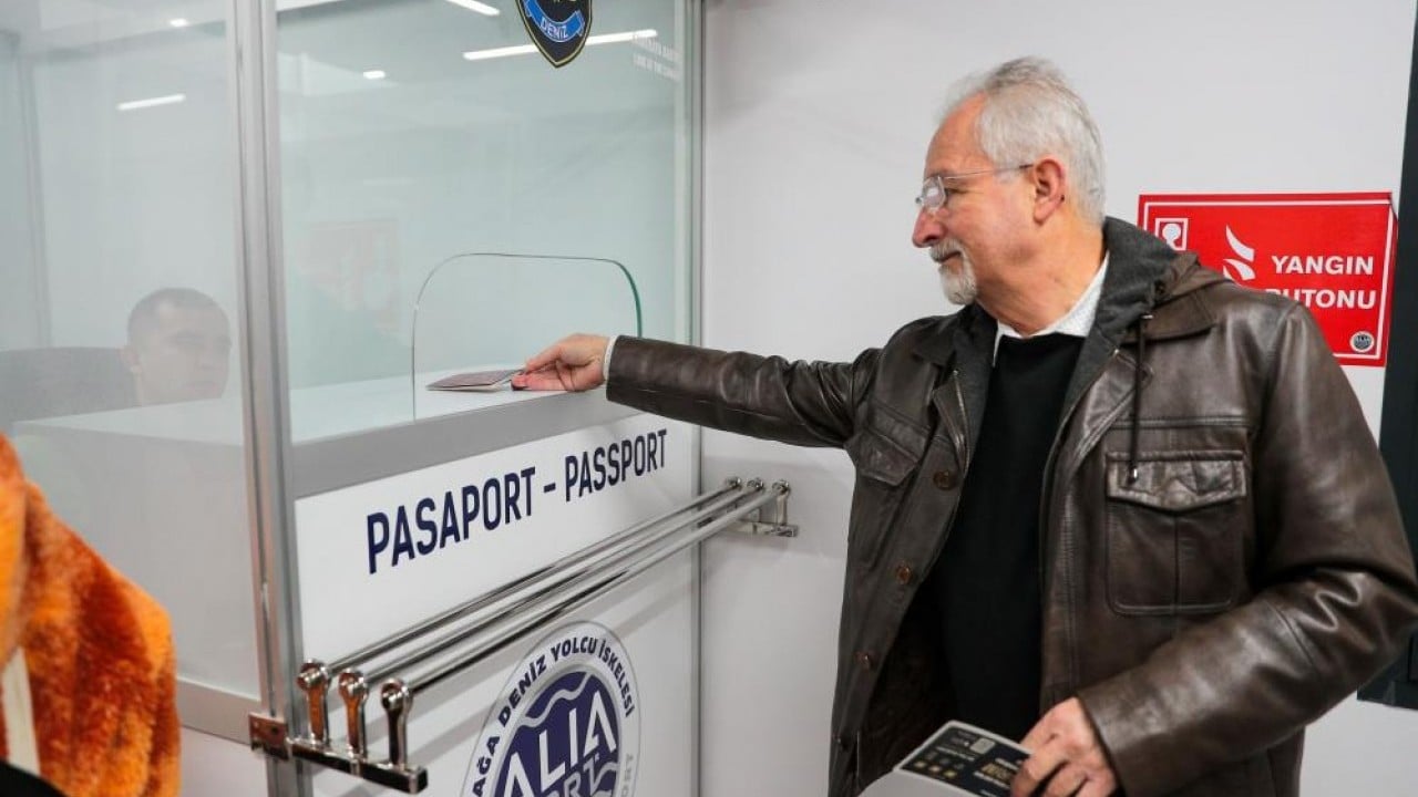 Foto - İlk gününde 261 yolcu ağırladı Aliaport’tan ilk sefer Midili’ye yapıldı