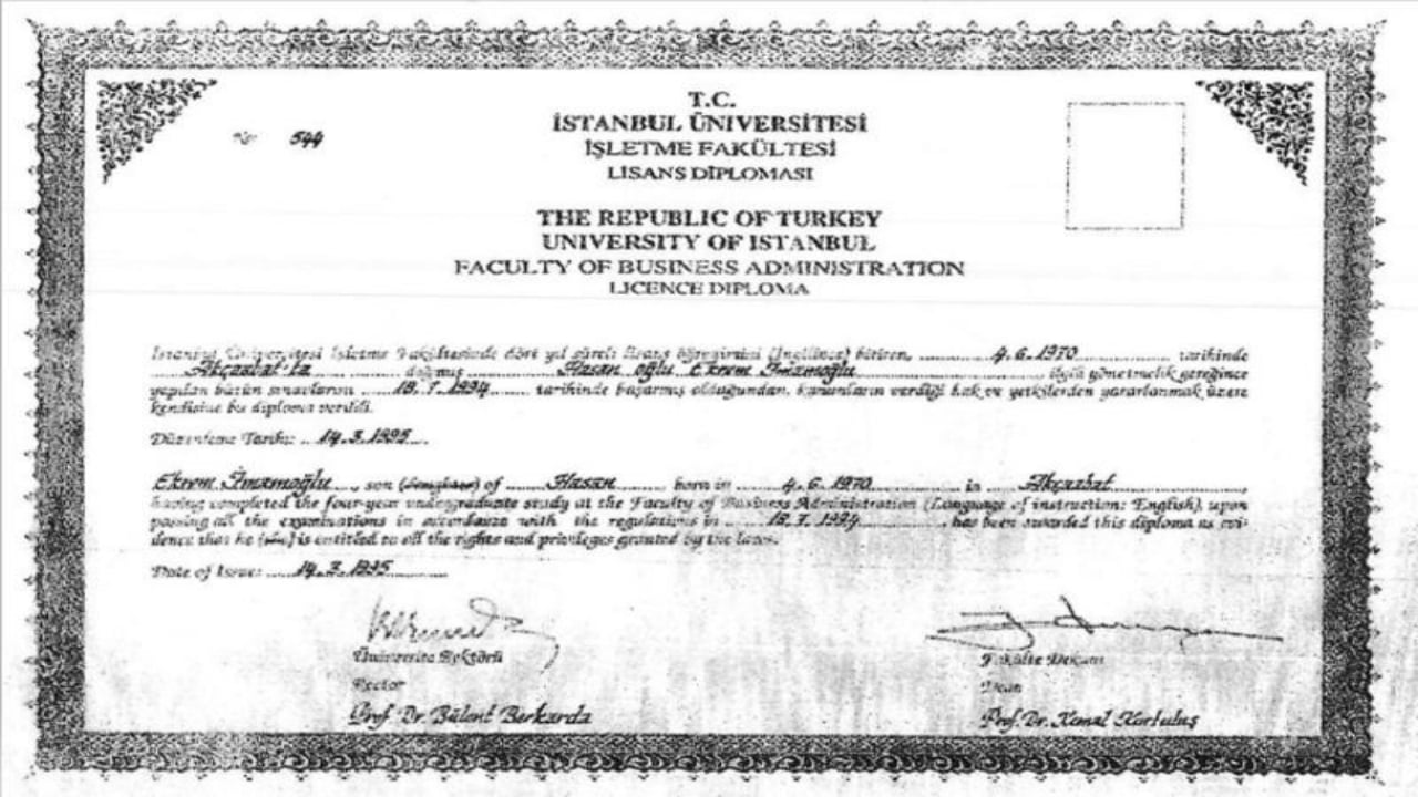 Foto - İmamoğlu’nun sahte diplomasında meğer yok yokmuş! Sen neymişsin be Ekrem