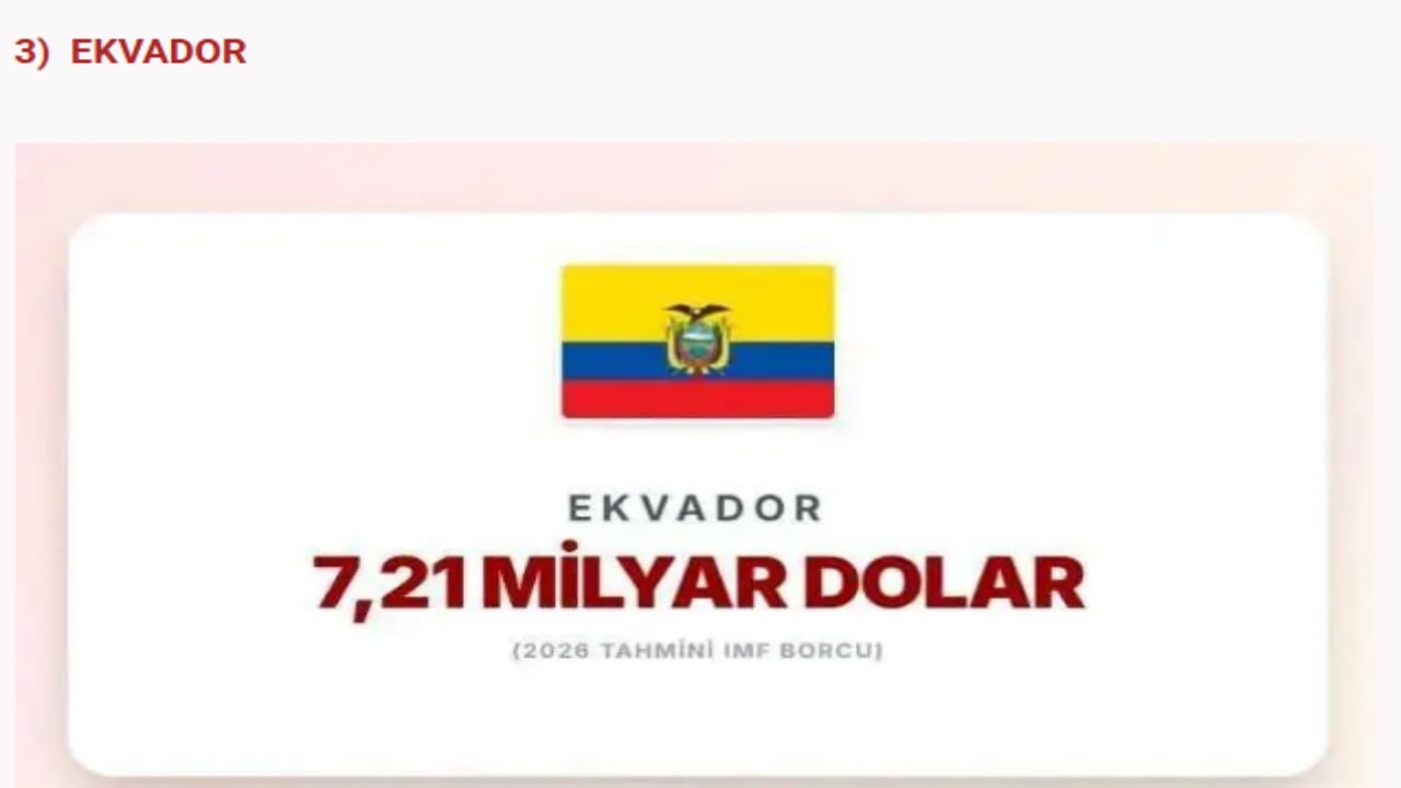 Foto - IMF’ye en çok borcu olan devletler açıklandı! İslam ülkelerinin hali "Eyvah eyvah" dedirtti