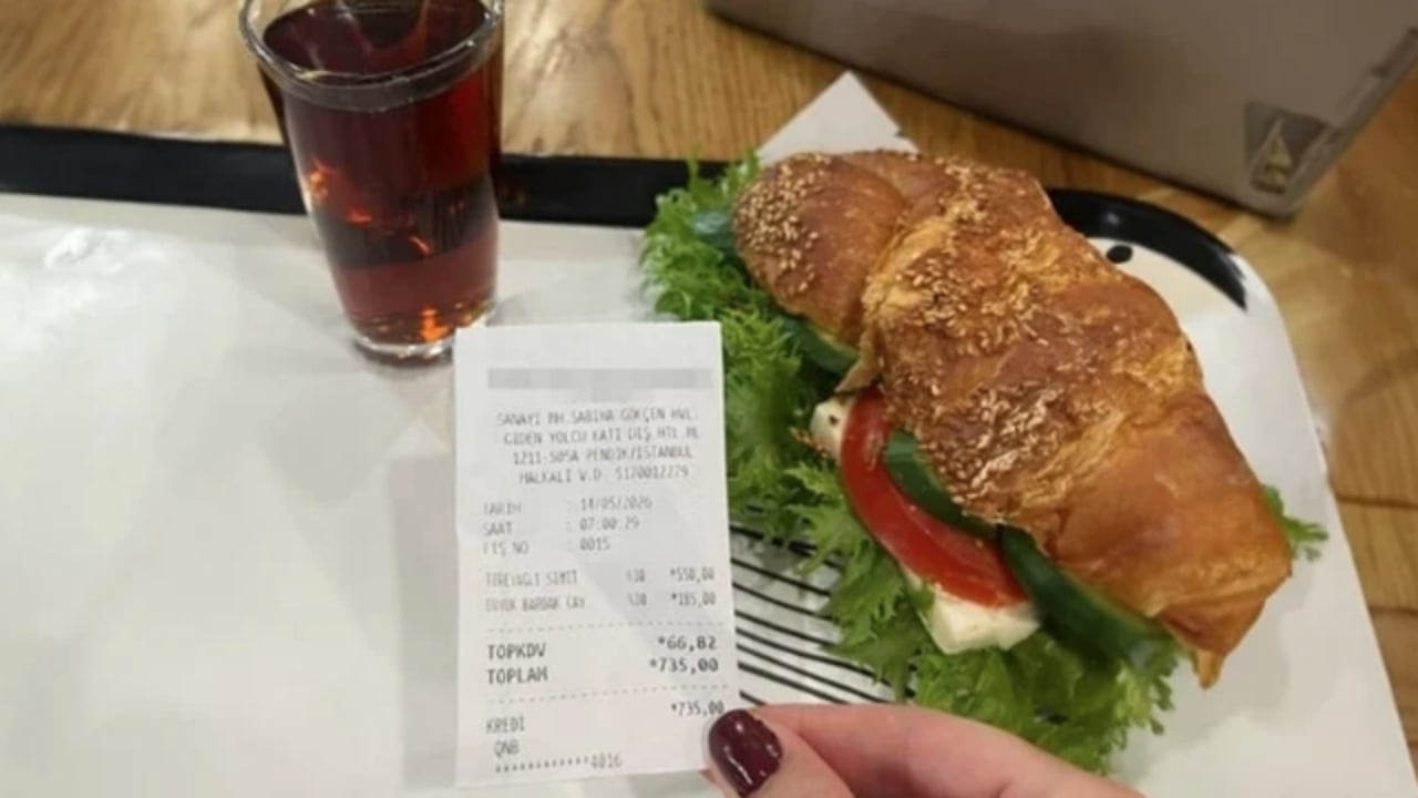 Foto - İnanılır gibi değil! Sabiha Gökçen Havalimanı’nda bir çay, bir sandviçin fiyatı olay oldu