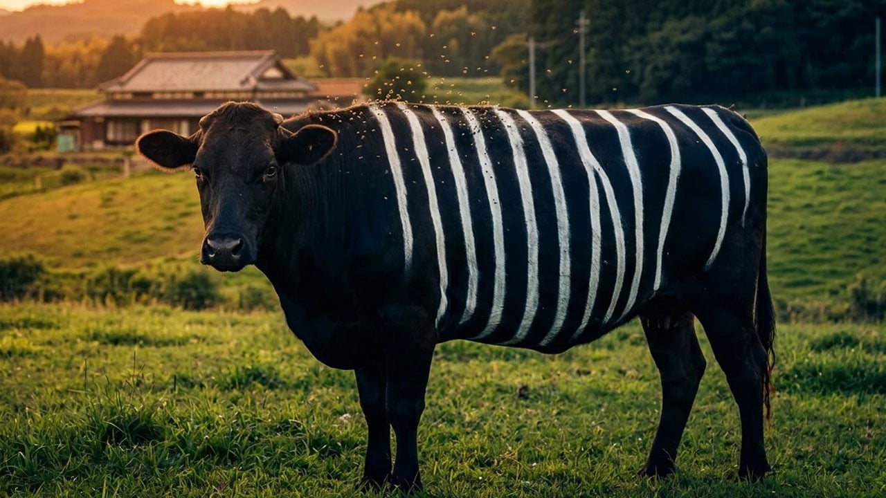 Foto - İnekleri zebra gibi boyadılar: Sonuçlar inanılmaz