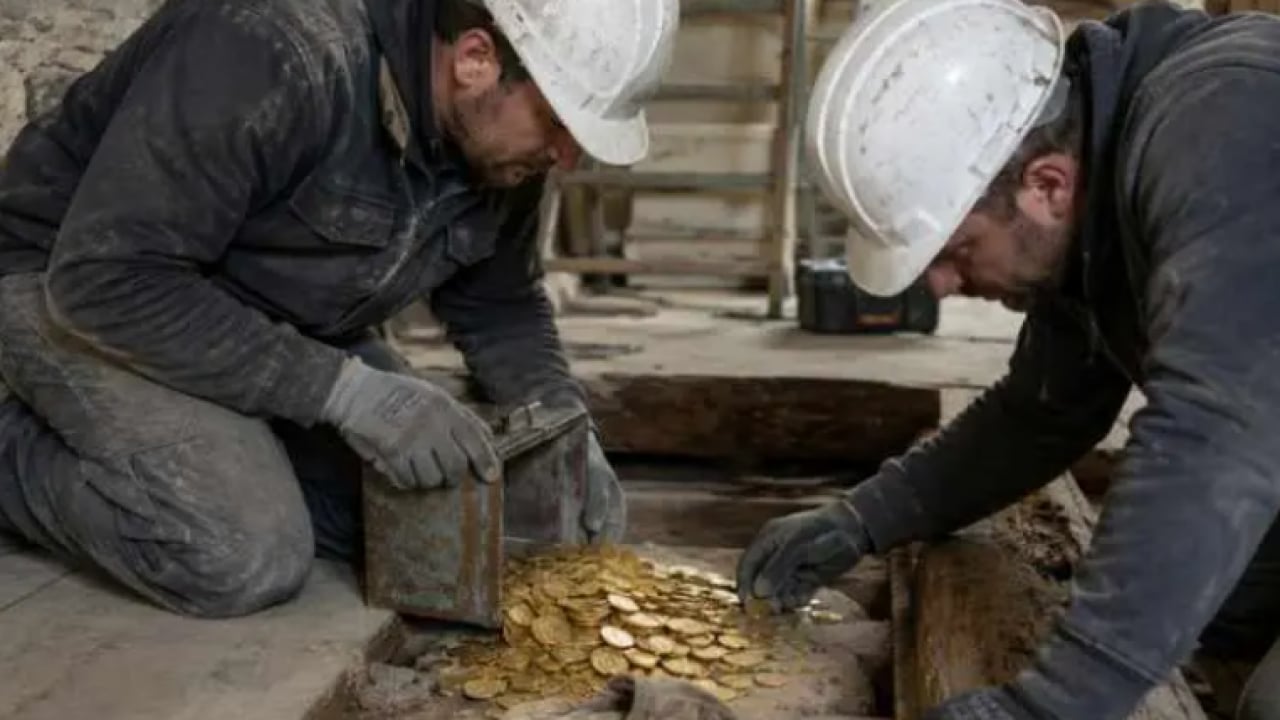 Foto - İnşaat duvarından büyük servet çıktı! İşçilere kalan pay dudak uçuklattı!