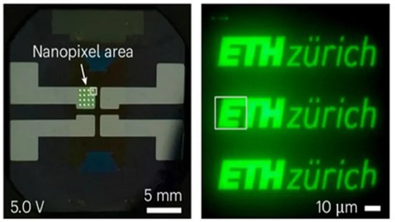 Foto - İnsan hücresinden 100 kat küçük pikseller üretildi OLED’de nano devrim