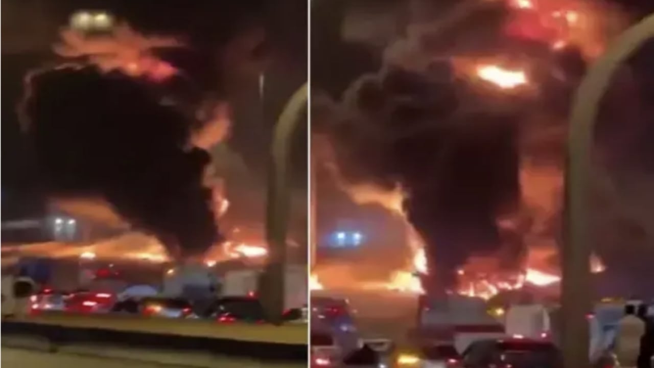 Foto - İran, Arabistan’ın kalbini hedef aldı! İşte Riyad’ı cehenneme çeviren saldırıdan görüntüler