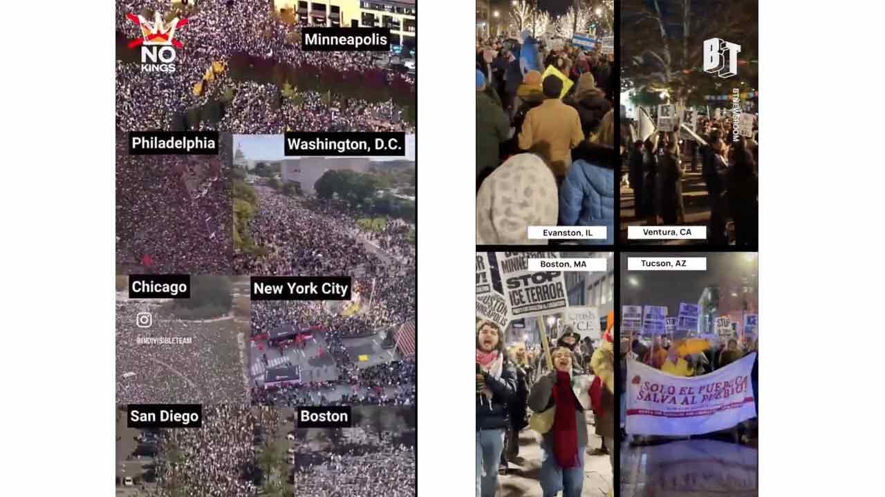 Foto - İran için ortalığı ayağa kaldıran Trump kendi ülkesine sessiz! Yüz binler sokağa indi