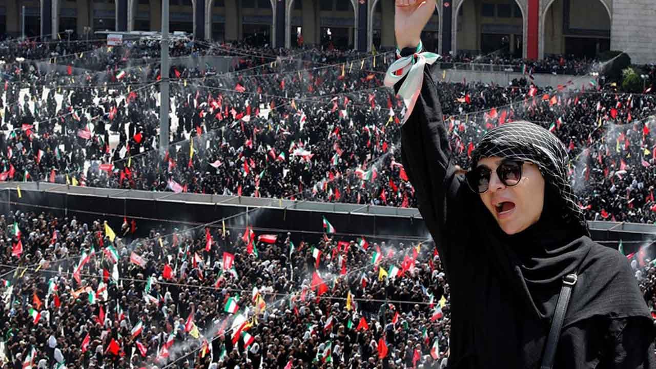 Foto - İran'da hareketli saatler: Kum'a resmen ulaştı! Yüz binler sokağa döküldü