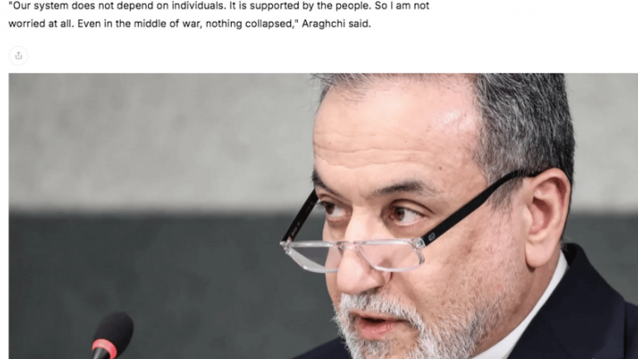 Foto - İranlı Bakan net konuştu: Hamaney’i öldürseler de İran’da rejim çökmez