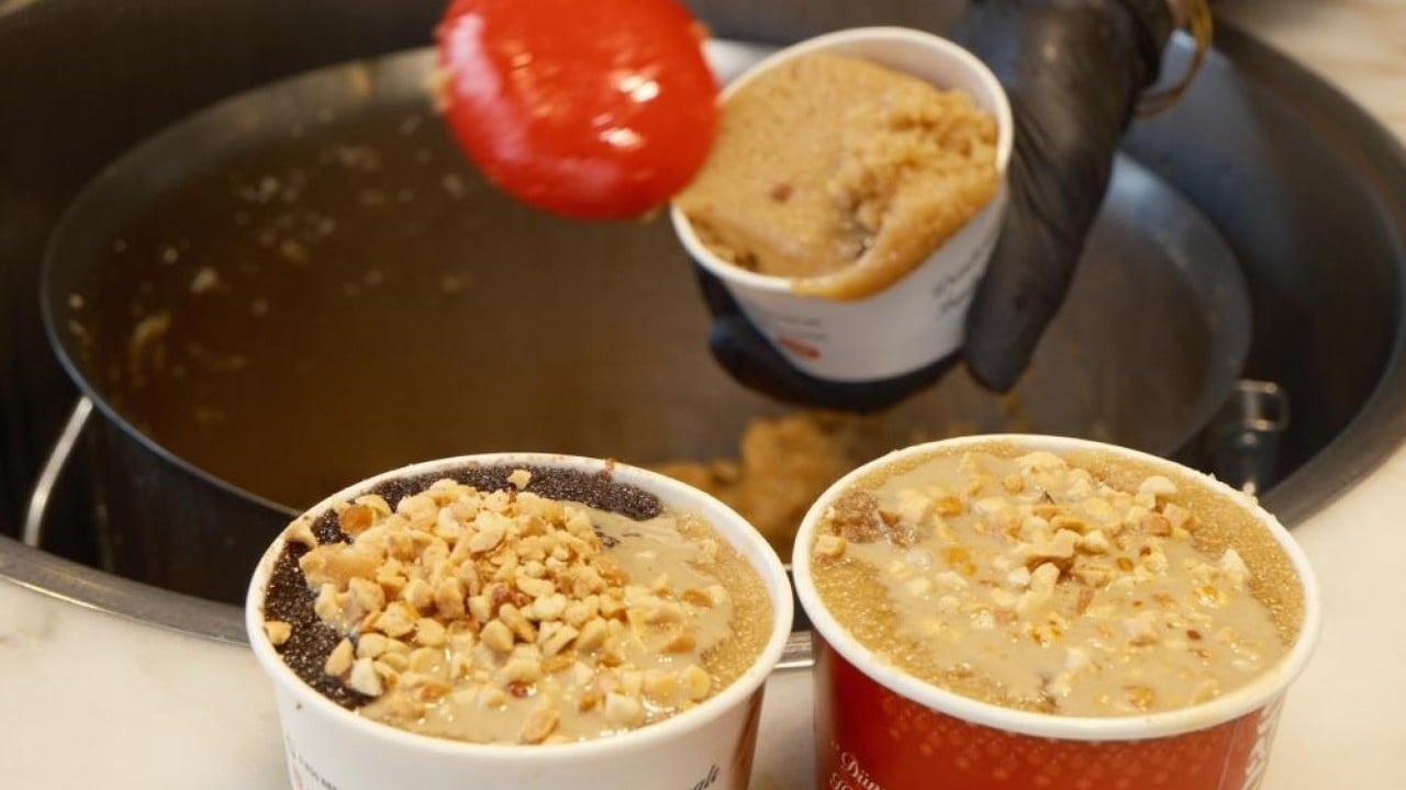 Foto - İrmik helvasını dondurmayla buluşturup dünyaya yediriyor