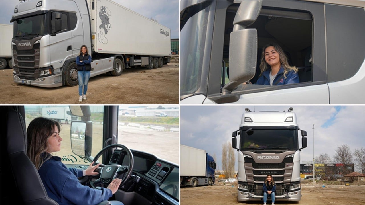 İş hayatından sıkıldı, babasının yolundan gitti! Üniversite mezunu genç kadın uzun yol tır şoförü oldu