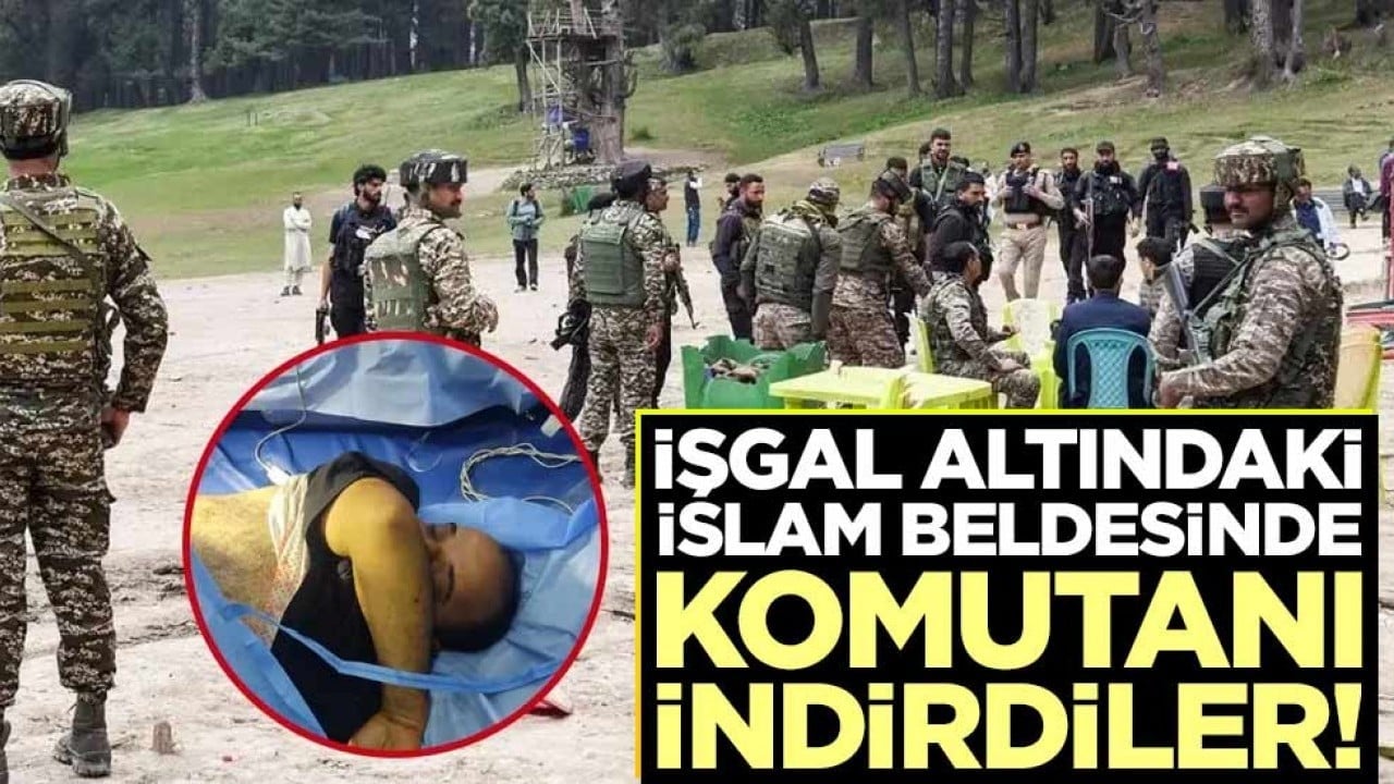 İşgal altındaki İslam beldesinde komutanı indirdiler!