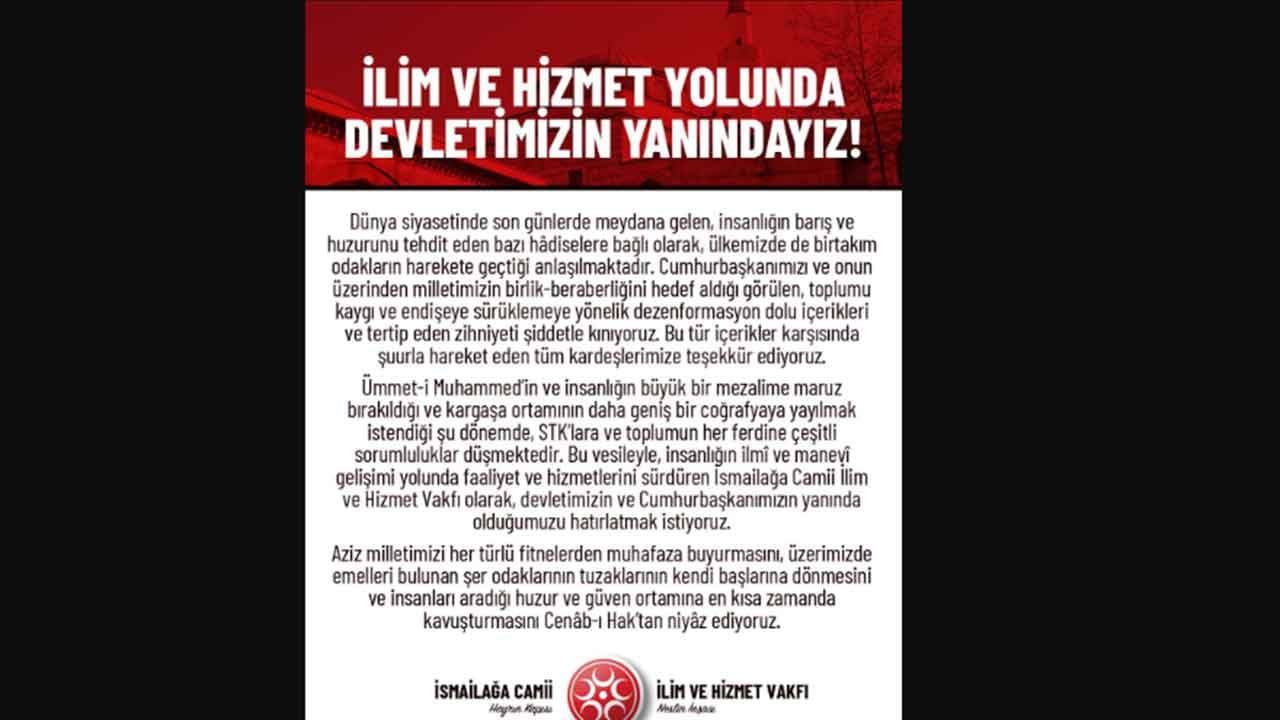 Foto - İsmailağa Cemaati'nden çok konuşulacak Erdoğan çıkışı: Bunu hatırlatmak istiyoruz