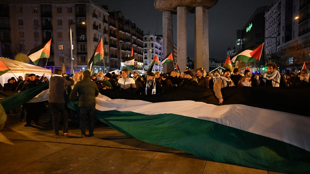 Foto - İspanya'da Maccabi Tel Aviv protesto edildi! Madrid sokaklarında "Özgür Filistin" sesleri