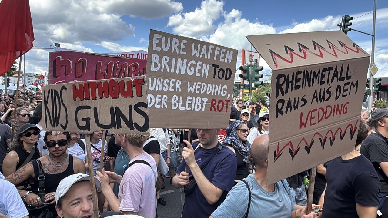 Foto - İsrail için mühimmat üretiyorlar! Almanya'da Rheinmetall protestosuna polis müdahalesi