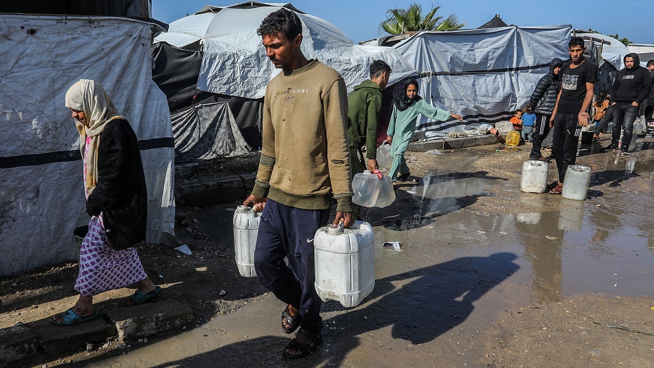 Foto - İsrail zulmü devam ediyor: Su krizi giderek büyüdü
