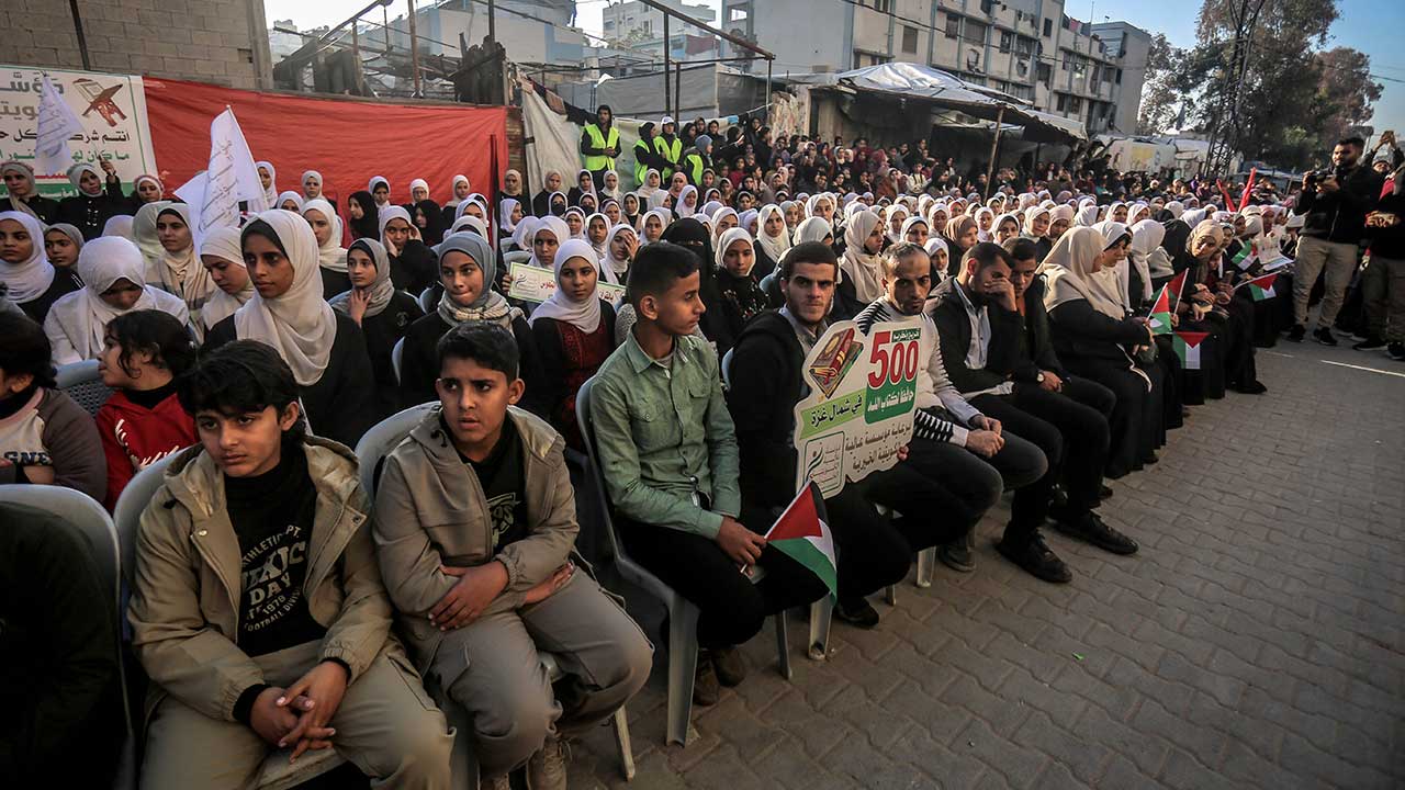 Foto - İsrail'in yakıp yıktığı Gazze’de 500 hafız için mezuniyet töreni düzenlendi 
