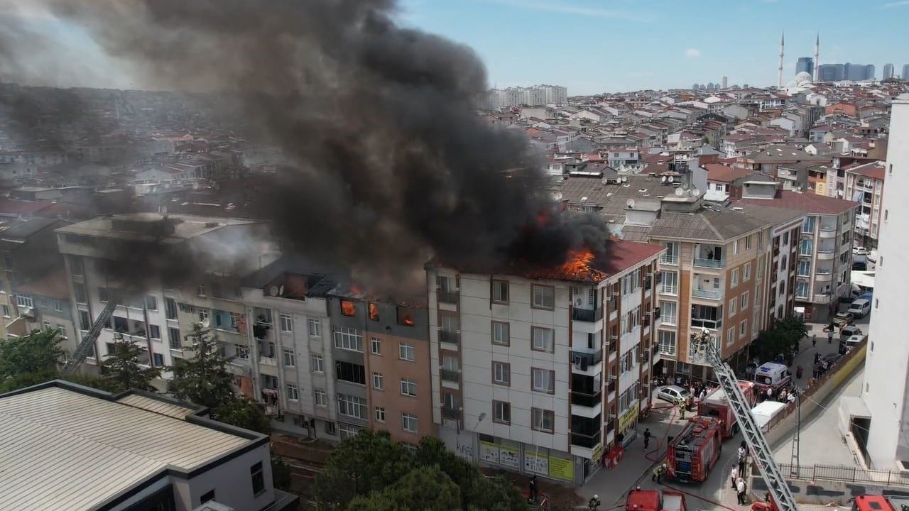 İstanbul'da korkutan yangın