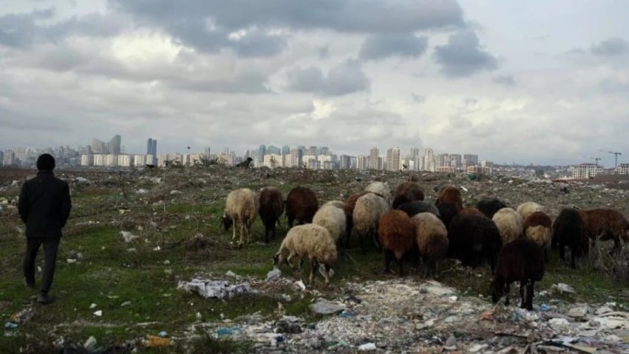 İstanbul’da panikleten görüntü! Dere simsiyah oldu