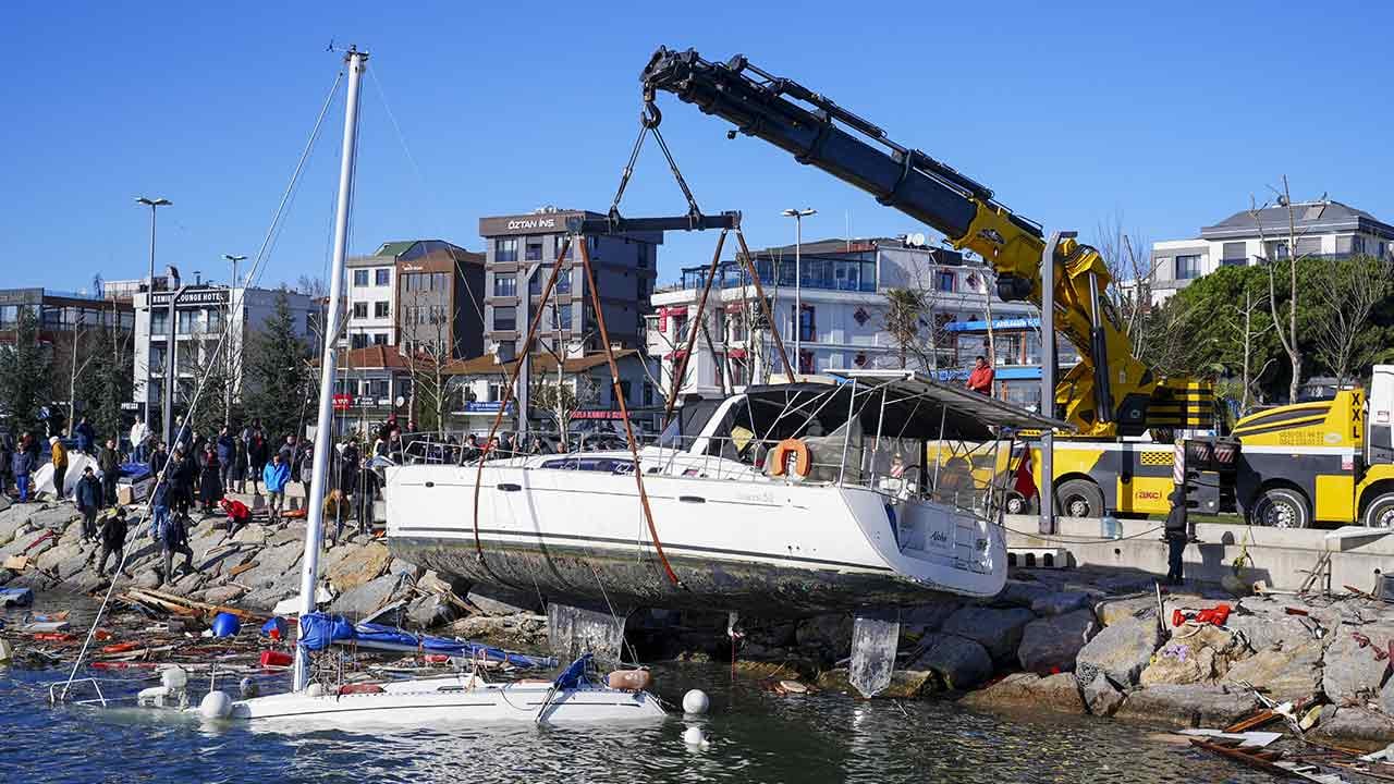 Foto - İstanbul’daki felaketin izleri fırtına dinince ortaya çıktı