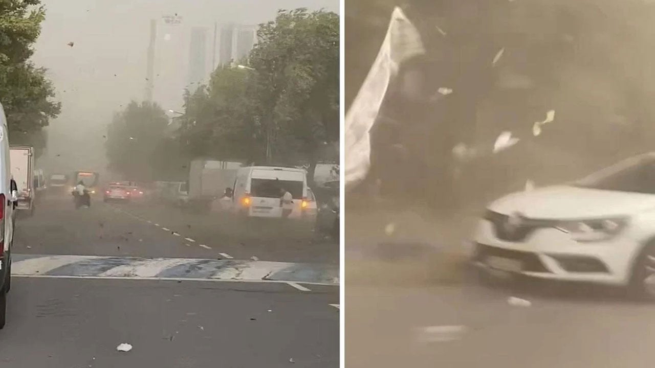 Foto - İstanbul'dan fırtına geçti: Ağaçlar devrildi, çatılar uçtu, uçaklar inemedi