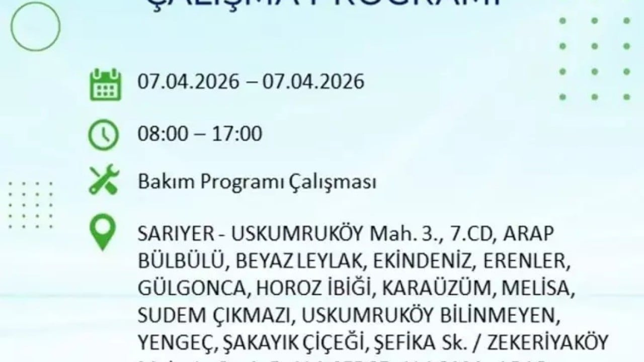 Foto - İstanbul'un 22 ilçesi 9 saat boyunca karanlığa gömülecek! İşte ilçe ilçe mahalle mahalle tam liste