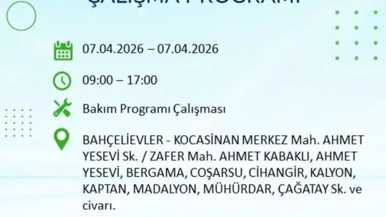 Foto - İstanbul'un 22 ilçesi 9 saat boyunca karanlığa gömülecek! İşte ilçe ilçe mahalle mahalle tam liste